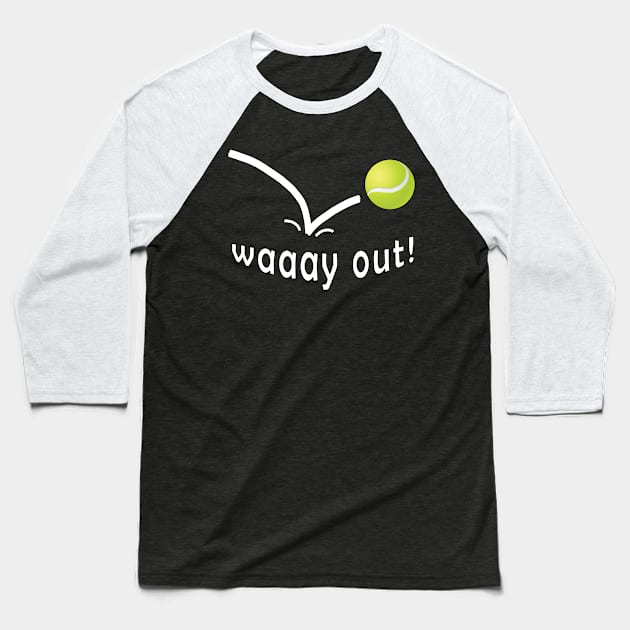 tennis Baseball T-Shirt by Mamon